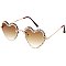 Pack of 12 Assorted Color Fashion Rhinestone Heart Sunglasses