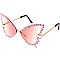 Pack of 12 Assorted Color Fashion Rhinestone Butterfly Sunglasses