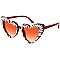 Pack of 12 Assorted Color Fashion Rhinestone Heart Sunglasses