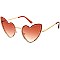 Pack of 12 Fashion Rhinestone Heart Sunglasses