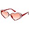 Pack of 12 Assorted Color Fashion Rhinestone Heart Sunglasses