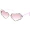 Pack of 12 Assorted Color Fashion Rhinestone Heart Sunglasses