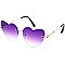 Pack of 12 Fashionable Cute Rimless Heart Sunglasses