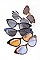 Pack of 12 Assorted Tinted CAT EYE Sunglasses