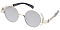 Pack of 12 Mirror Mix Tint Round Stylish Sunglasses