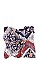 SQUARE MIXED PATTERN SILKY SCARF