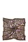 SQUARE WHIMSICAL PRINT SILKY SCARF