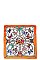 SQUARE BUTTERFLY SILKY BANDANA