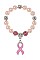 PACK OF 12 STYLISH BREAST CANCER RIBBON CHARM BRACELET