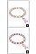 PACK OF 12 Pink Ribbon BEADED BRACELETS