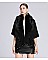 Pearl & Studded Soft Faux Fur Poncho Dressy Scarf