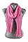 Pack of (12 pieces) Knitted Solid Scarves with Tassels