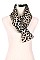 Pack of 12 Trendy Leopard Puffer Scarves