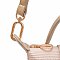 Straw LOGO Flap Crossbody Bag
