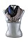 Pack of (12 Pieces) Assorted Color Stylish Multi Tone Striped Infinity Scarves FM-SCF2071