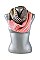Pack of (12 Pieces) Assorted Color Stylish Multi Tone Striped Infinity Scarves FM-SCF2071