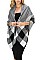 PACK OF 12 PCS ASSORTED COLOR PLAID PATTERN BLANKET SCARVES