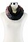 Pack of 12 (pieces) Assorted Two Tone Knitted Infinity Scarves FM-SCF714