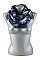 Pack of 12 pieces Fleur De Lis Print Mohair Infinity Scarves FM-SCF737