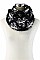 Pack of 12 pieces Fleur De Lis Print Mohair Infinity Scarves FM-SCF737