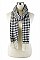 Houndstooth Print Fringe Scarves FM-SCF754