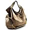 2 Tone Accented Smudged Texture Hobo