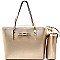 [S]SD507-LP Bow Accent 2 in 1 Twin Tote SET