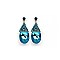 ELEGANT DANGLY TEARDROP RHINESTONE EARRING SLSE9027