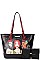 NICOLE LEE 3 PC SET SHOPPER BAG & CROSS BODY