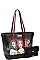 NICOLE LEE 3 PC SET SHOPPER BAG & CROSS BODY