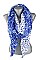 Pack of (12 Pieces ) Assorted Color Two Tone Polka Dot Scarves FM-SF106