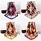Pack of 12 (pieces) Assorted PLAID Design Satin Feel Square Scarves