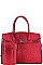 2 IN 1 CROC PATTERN SATCHEL WITH LONG STRAP