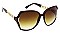 PACK OF 12 OVERSIZED FRAME WITH CHAIN TEMPLE ACCENT SUNGLASSES