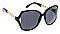 PACK OF 12 OVERSIZED FRAME WITH CHAIN TEMPLE ACCENT SUNGLASSES