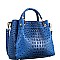 OSTRICH PRINT BUCKET SATCHEL