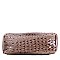 OSTRICH PRINT BUCKET SATCHEL