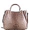 OSTRICH PRINT BUCKET SATCHEL