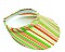 Cotton Stripe Multi Color Clip On Visors