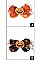 Pack of 12 Wacky Halloween Theme Hair Bow Clip