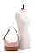 Color Block Accent Hobo Shoulder Bag