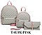 3 in 1 Stylish Monogram Back Pack Clutch Set