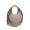 Round Shape Fringe Hobo Bag