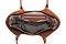 2-in-1 Two Tone Design Satchel - Tote Set + Wallet