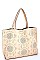 Chic Smooth Textured PU Leather Street Level Stylish Pattern Tote Bag JYSL-380