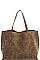 Chic Smooth Textured PU Leather Street Level Stylish Pattern Tote Bag JYSL-380