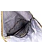 Large Snake Print Envelope Clutch Shoulder Bag