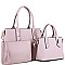 3IN1FASHIONABLE AND TRENDY DESIGNER SATCHEL SET WITH LONG STRAP  JYSM-19459-SET