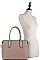 3IN1FASHIONABLE AND TRENDY DESIGNER SATCHEL SET WITH LONG STRAP  JYSM-19459-SET