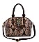 TOP QUALITY EMBOSSED SNAKE PRINT SATCHEL